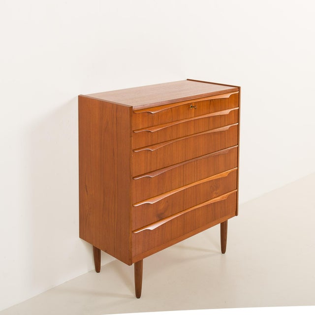 Mid-Century Danish Teak Chest of Drawers from Genega Mobler, 1960s For Sale - Image 10 of 15