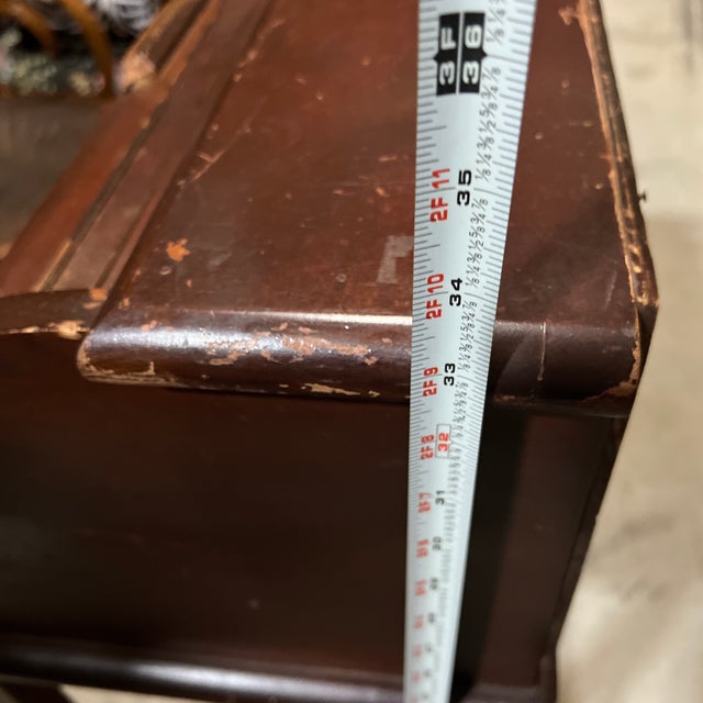 1970s Wooden Secretary Roll Top Petit Desk For Sale - Image 4 of 6