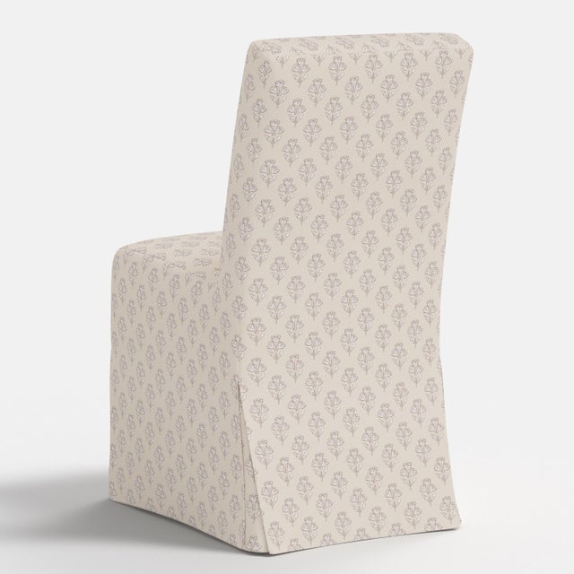 Textile Stoffer Home x Cloth & Company Slipcover for Lindy Dining Chair in Francie Floral Cream For Sale - Image 7 of 7