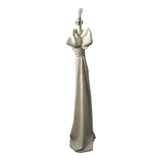 Vintage 1960s Jonathan Dickson Style Draped Floor Lamp For Sale