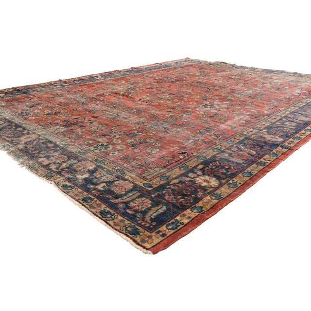 76704 Antique Persian Mahal Rug, 09'10 x 12'08. The Imperial Garden: Late 19th Century Persian Mahal Masterpiece of...