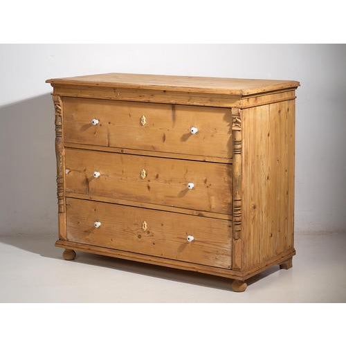 Antique Wood Chest of Drawers, 1920s For Sale - Image 6 of 9