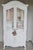 French Provincial White Armoire Cabinet, French Provencial, 1950's For Sale - Image 3 of 17