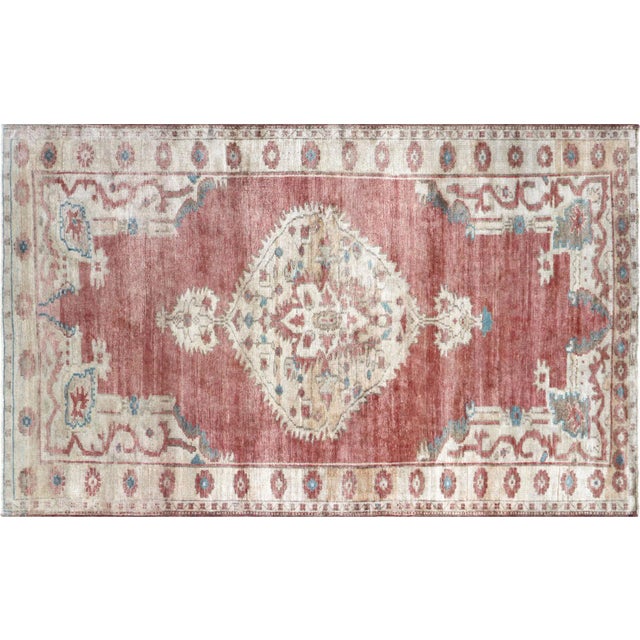 1960s Turkish Oushak Rug For Sale
