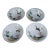 1940s Japanese Open Salt Cellar Sauce Dish - Set of 4 For Sale