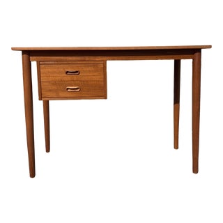 1970s Danish Modern Arne Vodder Stlye Teak Writing Desk For Sale