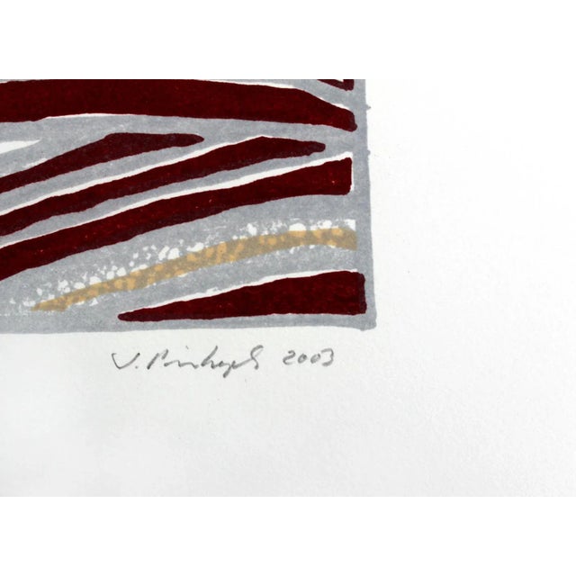 Sabine Pinkepank, Composition VII, Print on Paper, 2003 For Sale - Image 6 of 7