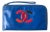 Chanel Handbag Clutch Leather With Wrist Strap, Cobalt Blue, Circa 2010s For Sale