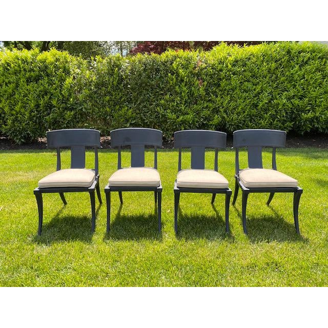 Restoration Hardware Klismos Round Dining Table and Chairs 5 Pieces