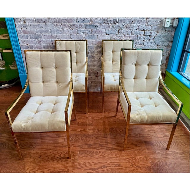 Mid Century Modern chairs that could be used as accent chairs, game table or dining room chairs. Scene-stealing glamour in...
