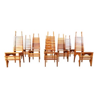 Postmodern Calcar Dining Chairs by Benoit Lange, 1990s, Set of 8 For Sale