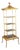 Faux Bamboo Gold Pagoda Etagere For Sale