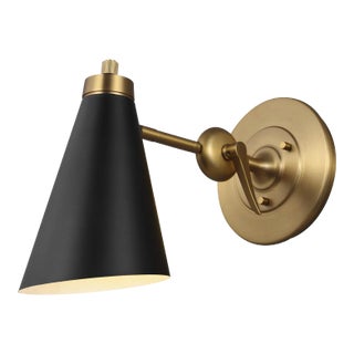 Thomas O'Brien by Visual Comfort Studio Signoret Task Sconce, Burnished Brass For Sale