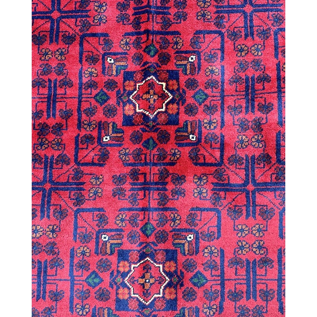 Afghan Turkmen Khal Mohammadi Hand-Knotted Wool Rug, 10' X 6'6" For Sale - Image 9 of 9