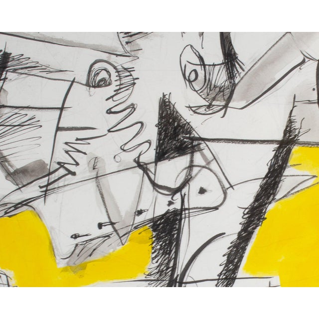 Paper 2011 “What?” Abstract Mixed Media Drawing Signed by James L. Bruch For Sale - Image 7 of 10