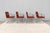 Ludwig Mies Van Der Rohe Brno Tubular Chairs in Orange Vinyl by Gordon, Set of 4 For Sale - Image 9 of 18