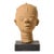Early 20th Century Terracotta Clay Funerary Portrait Akan Asante Nsodia on Custom Base Ghana For Sale