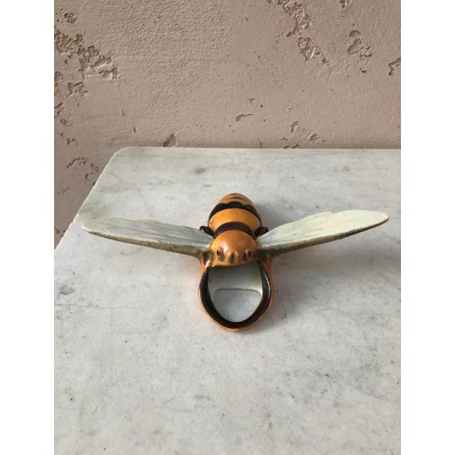 C.1900 French Majolica Bee Wall Pocket Sarreguemines For Sale - Image 4 of 6