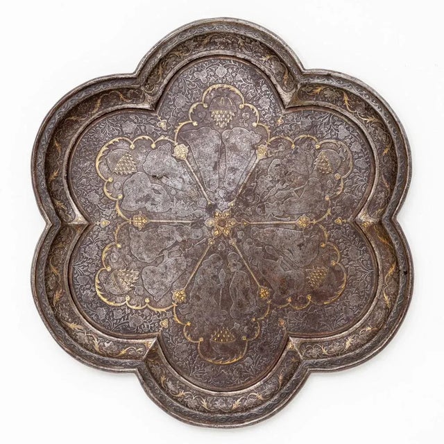 Antique Tray with Gold Inlay For Sale - Image 9 of 9