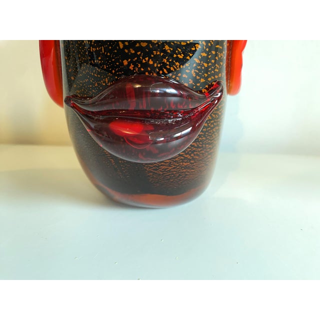 Glass Murano Glass Fish Head Vase, 1980s For Sale - Image 7 of 18