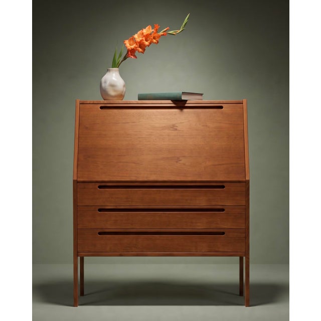 Model No. 63 Teak Wood Secretary by Kai Kristiansen for Tørring Møbelfabrik and HJN Møbler, Denmark, 1960s For Sale - Image 17 of 18