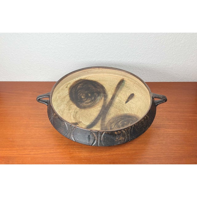 Large Mid-Century Modern Danish Studio Pottery Bowl from Lund Keramik, 1960s For Sale - Image 13 of 18