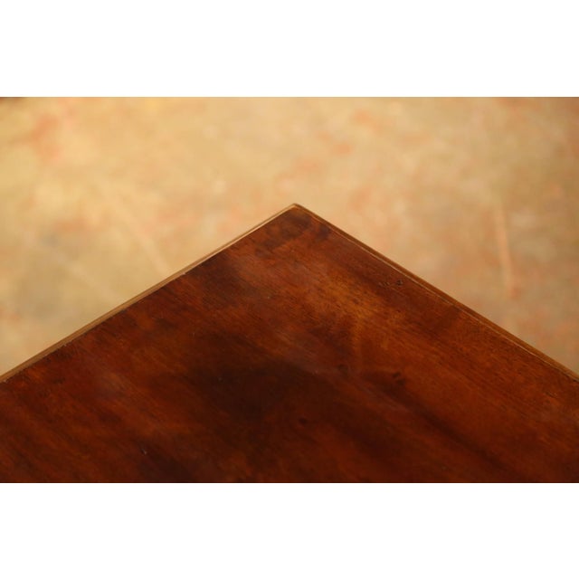 Wood 19th Century Spanish Baroque Walnut Console Table Desk With Single-Plank Top For Sale - Image 7 of 9