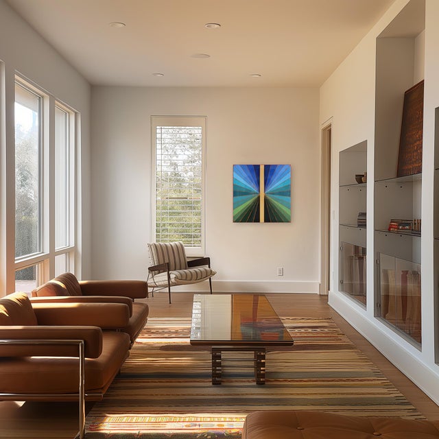 Ricky Hunt’s mixed media minimalist wall art is influenced by his tumultuous past that led to a paradigm shift in...