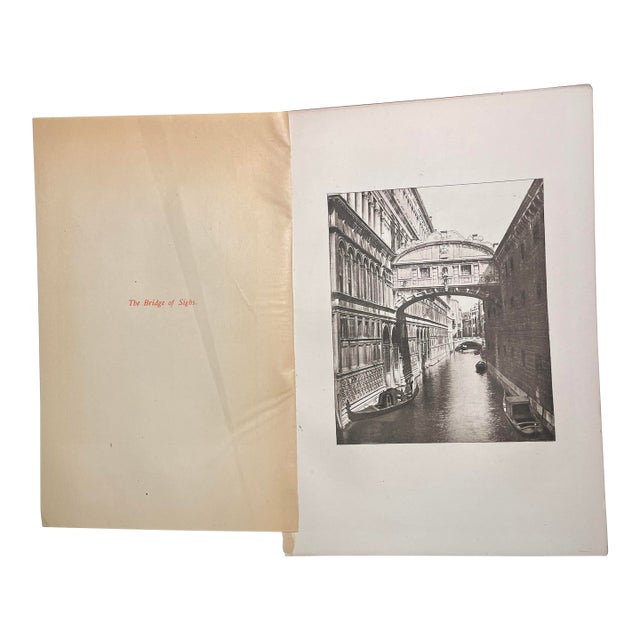 Antique Venice Bridge of Sighs Print For Sale
