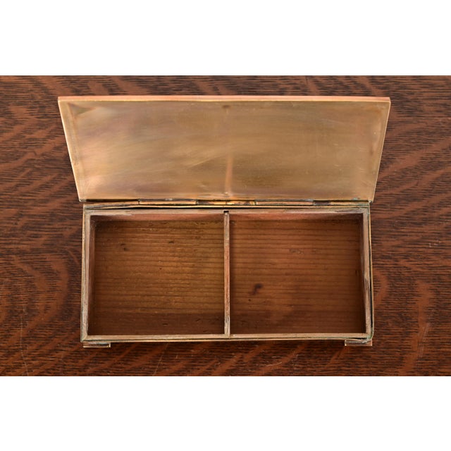 Tiffany & Co. Art Deco Period Bronze Cigar Box or Jewelry Box, Circa 1920s For Sale In South Bend - Image 6 of 14