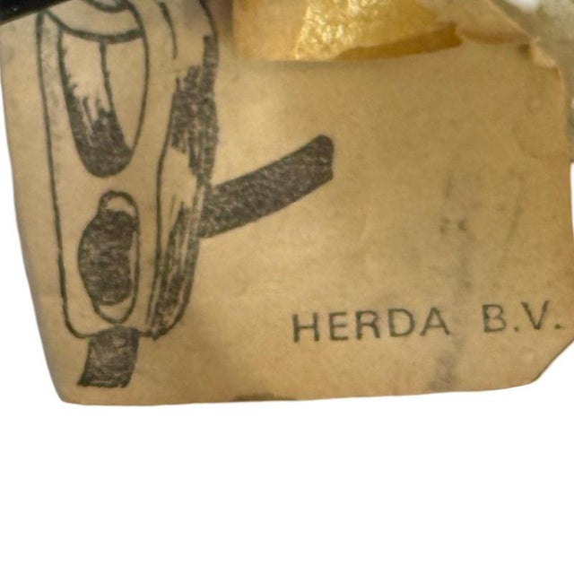 Gold Vintage Pendant Lamp with Glass Side and Bottom from Herda, 1970s For Sale - Image 8 of 11