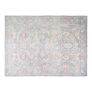 Pakistani Oushak Hand Knotted Wool Rug, 9'9"x13'7" For Sale