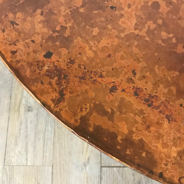 Arhaus Copper-Top Coffee Table | Chairish