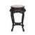 Wood Antique Chinese Floral Carved Rosewood Rouge Marble Top Stand C1910 For Sale - Image 7 of 9