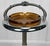 Vintage Art Deco Slag Glass & Chrome Illuminated Cigar Ashtray Stand For Sale - Image 6 of 10