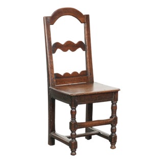 Antique French Lorraine Oak Chair, 18th Century For Sale