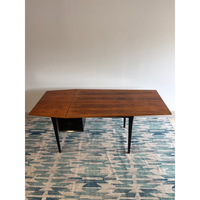 1960s Attributed Arne Vodder Danish Modern Rosewood “Coffin” Desk | Mid Century Modern | Made in Denmark For Sale - Image 13 of 18