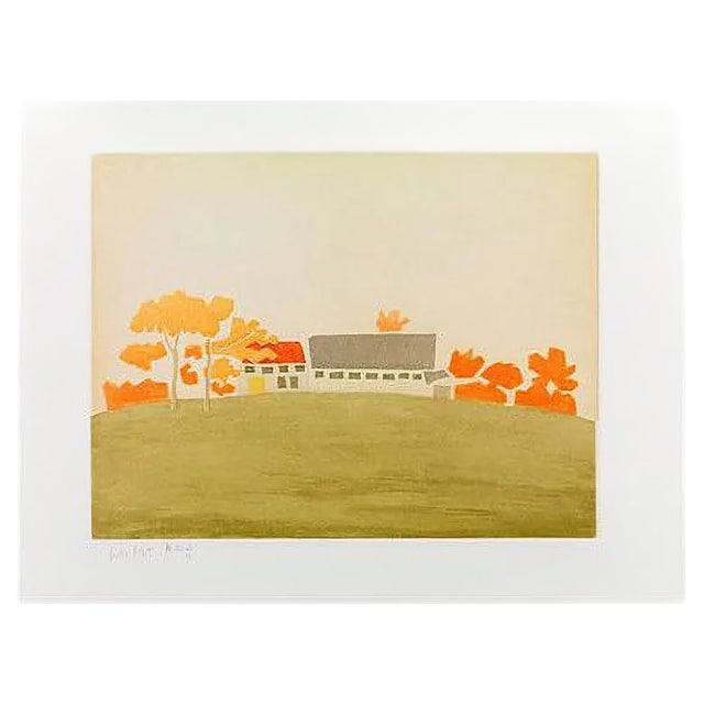 House and Barn, 1954/2008, 2008 Alex Katz For Sale