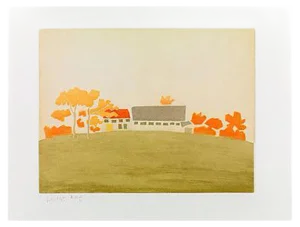 House and Barn, 1954/2008, 2008 Alex Katz