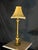 2000s Hollywood Regency Gold Table Lamp With Crystal Fringe Shade For Sale - Image 4 of 5