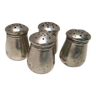 Early 1900s Wolfenden Sterling Silver Salt Shakers - Set of 4 For Sale