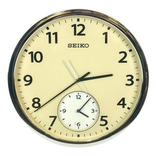 Large Postmodern Wall Clock from Seiko, 1980s For Sale