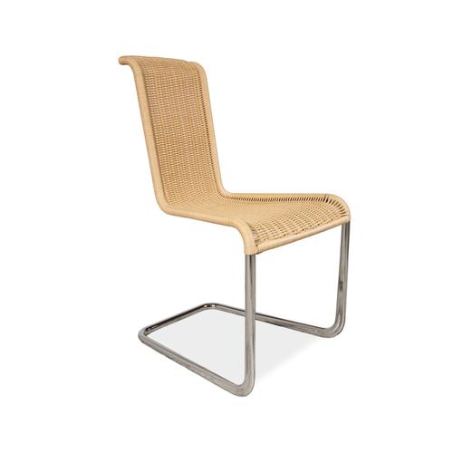 Modern B20 Chairs in Wicker and Chrome from Tecta, Set of 4 For Sale - Image 3 of 9