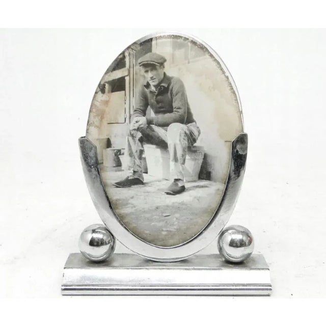 Metal Art Deco Frame, Germany, 1930s For Sale - Image 7 of 7