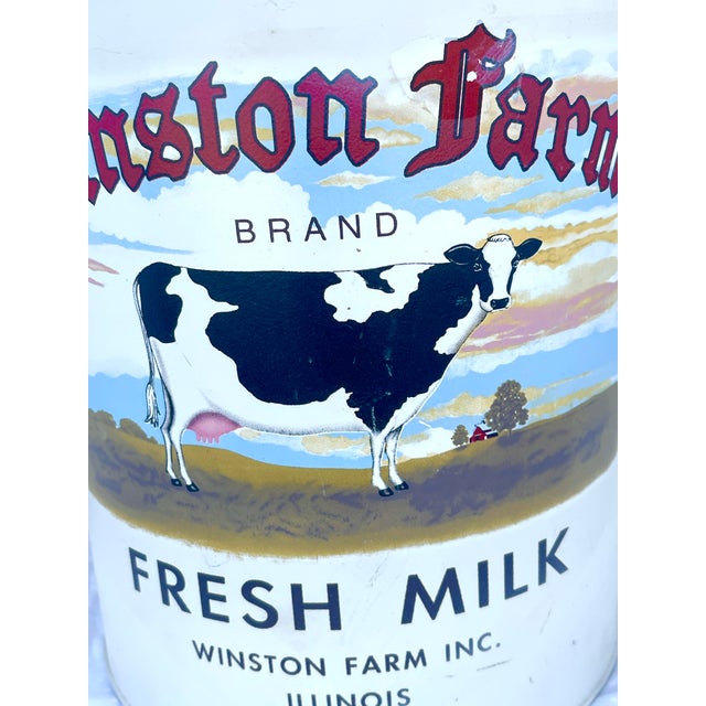 Vintage American Hand Painted Cow Milk Jug For Sale - Image 4 of 12