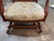 Late 19th Century Late 19th Century Mahogany Art Nouveau Rocking Chair With Floral Upholstery For Sale - Image 5 of 5