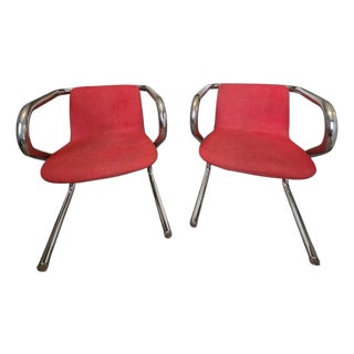 1970s Tubular Italian Style Designed Z Chairs by Kinetics For Sale