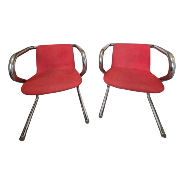 1970s Tubular Italian Style Designed Z Chairs by Kinetics For Sale