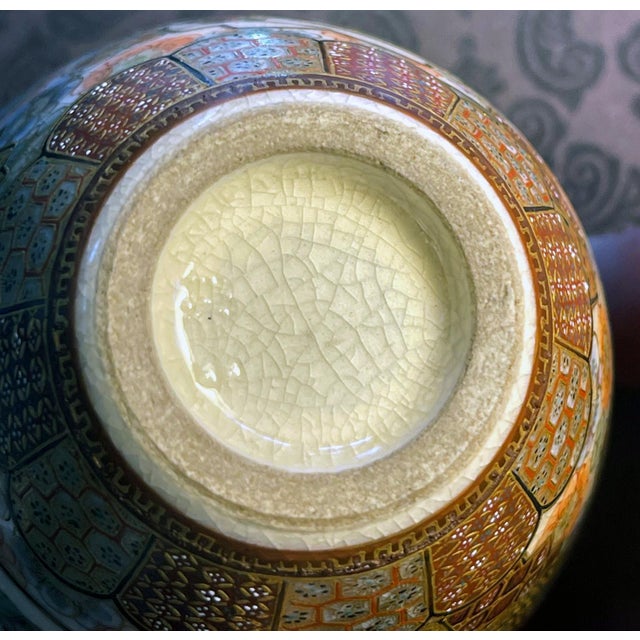 Fine and Rare Miniature Satsuma Vase by Taizan Yohei For Sale - Image 17 of 17