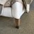 Linen Slip Covered Madison Chair With Scallop Skirt Detail and Down Cushion For Sale - Image 10 of 11